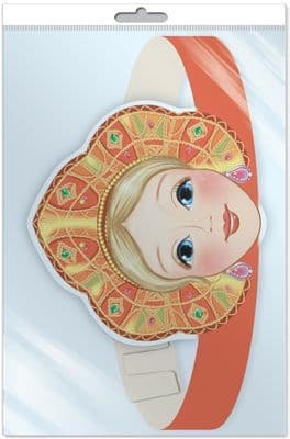 Маска-ободок.Царевна.9386 - купить в магазине Кассандра, фото, 4607091440799, 