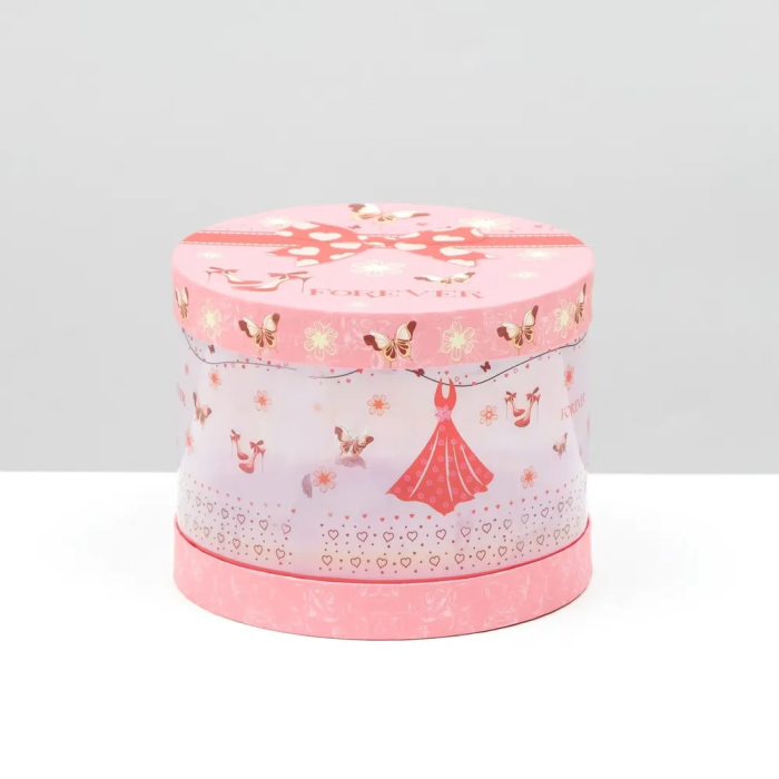 Коробка подарочная круглая, со светодиодом, Forever, 15х15х12 см 2947998 - купить в магазине Кассандра, фото, 6900029479983, 