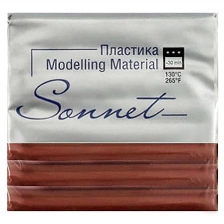 Пластика " Сонет " брус 56гр коричневая яшма - купить в магазине Кассандра, фото, 4690699019542, 