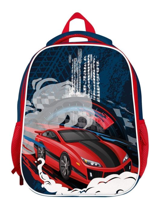Рюкзак подрост. Schoolformat ERGONOMIC LIGHT 2 RED RIDE 19 синий 38х29х18 жестк. ка - купить в магазине Кассандра, фото, 4602723156246, 