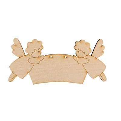 Заготовки для декорирования mr. carving вд-206 Ангелы с лентой фанера 15см - купить в магазине Кассандра, фото, 4680269590977, 