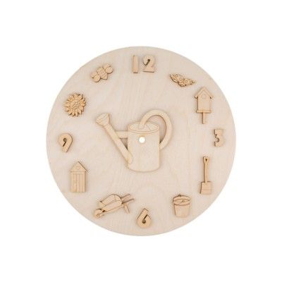 Заготовки для декорирования mr. carving вд-185 Часы ДАЧА фанера D25см - купить в магазине Кассандра, фото, 4680269589148, 