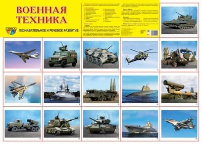 Демонстрационный плакат СУПЕР А2 Военная техника - купить в магазине Кассандра, фото, 9785994929490, 