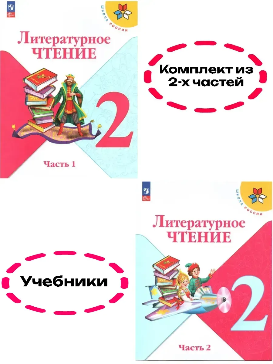 Литературное чтение 2кл.Климанова.2025.Учебник.Комплект из 2 частей.Новый ФПУ - купить в магазине Кассандра, фото, , 